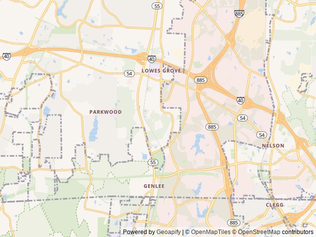 Map for Fully Stocked Camper great for Families or Couples near Durham, NC