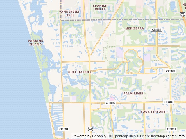 Map of LSM Lake San Marino location at Naples, FL, United States