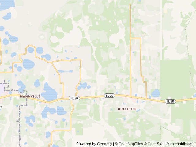 Map of Trails End Outdoors location at Interlachen, FL, United States
