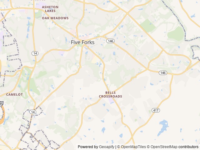 Map for "Fortitude" 2019 Forest River RV Salem 27DBK near Simpsonville, SC