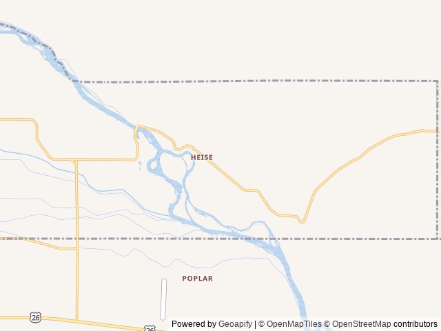 Map of 7N Ranch and RV Resort location at Ririe, ID, United States