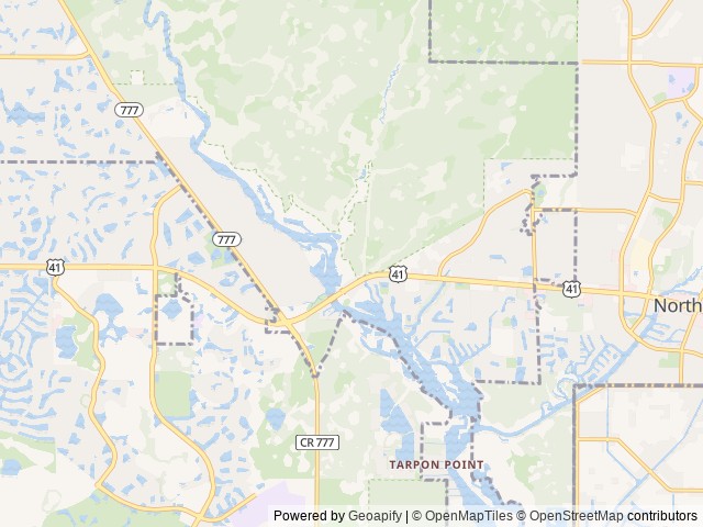 Map of Myakka Cove, RV & Camp location at Venice, FL, United States