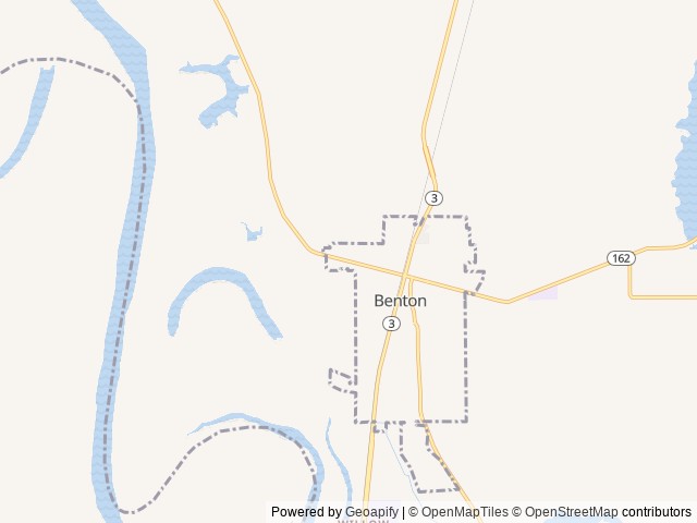 Map for Winnie's Waystation near Benton, LA