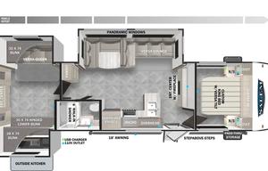 Forest River Salem Bunkhouse Travel Trailer