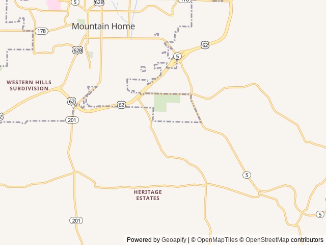 Map for 2022 Forest River RV Cherokee 264DBH near Mountain Home, MO