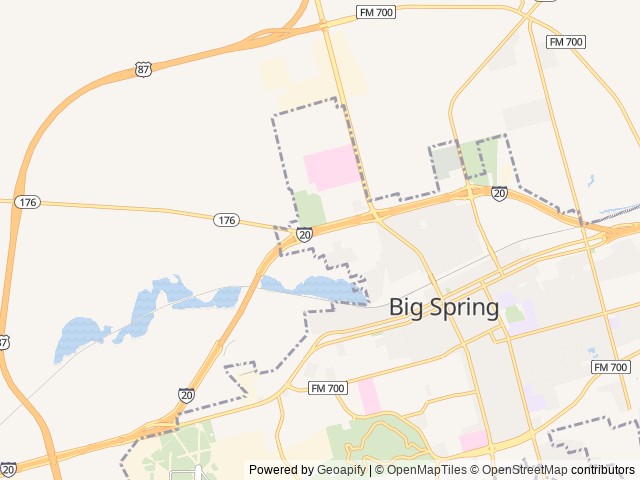 Map of Love's RV Hookup-Big Spring TX 976 location at Big Spring, TX, United States
