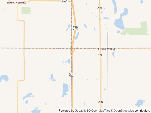 Map of HID Sun Retreats Gun Lake location at Hopkins, MI, United States