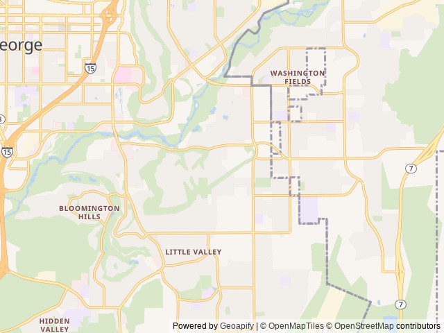 Map for 2021 Heartland Pioneer QB 300 near St. George, UT