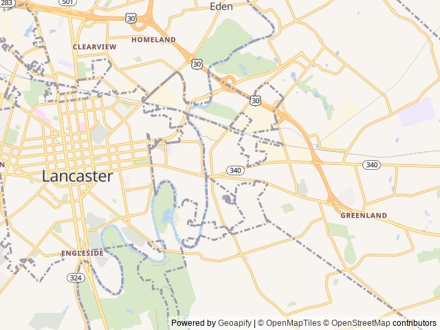 Map for 2025 Forest River RV Wildwood X-Lite 263BHXL near Lancaster, PA