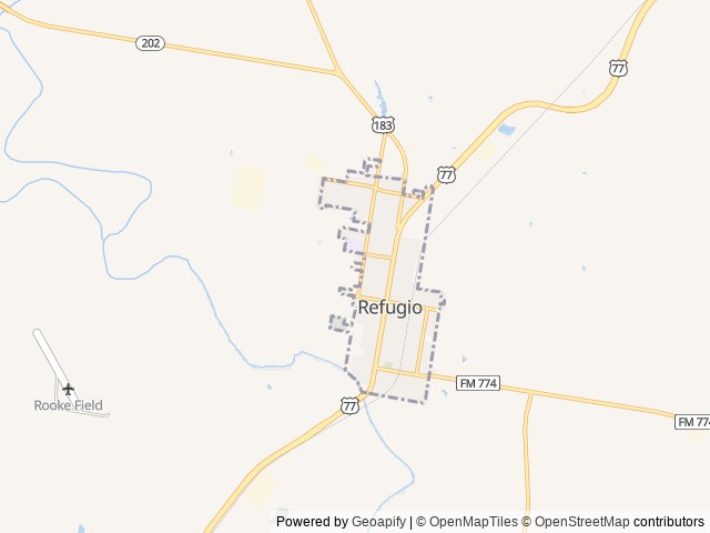 Map of Heritage Trails RV Park location at Taft, TX, United States