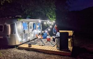 Airstream 22FB Bambi Private Hillside Campground