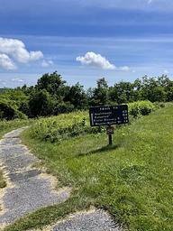 A photo of trail nearby facility of Loft Mountain Campground