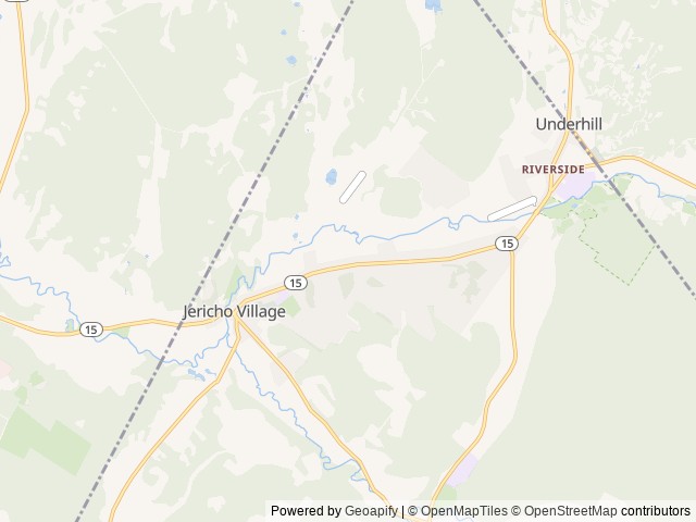 Map for The Brave Little Rockwood near Jericho, VT
