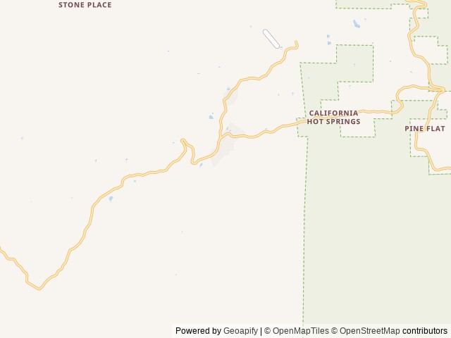 Map of Quail Valley RV Park location at California Hot Springs, CA, United States