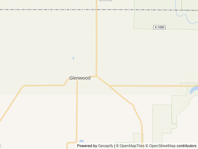 Map of Postcard Cabins Mount Adams location at Glenwood, WA, United States
