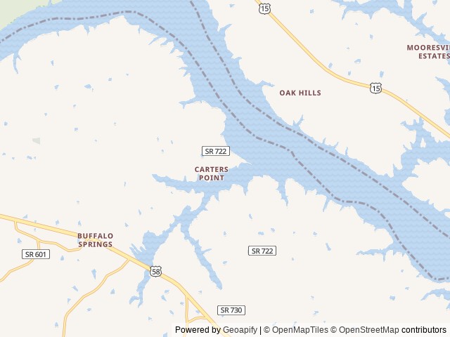 Map of Buffalo Park location at Boydton, VA, United States