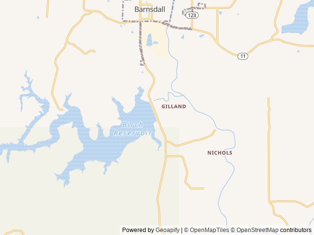 Map of Birch Cove location at Skiatook, OK, United States