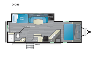 2022 North Trail 26DBS RV rental photo 3