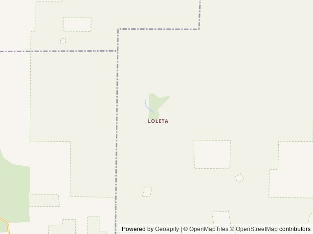 Map of Loleta Recreation location at Marienville, PA, United States