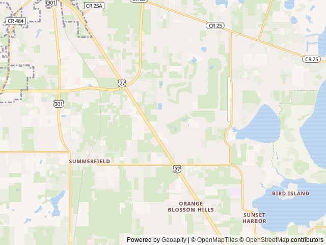 Map of Southern Oaks RV Resort location at Summerfield, FL, United States
