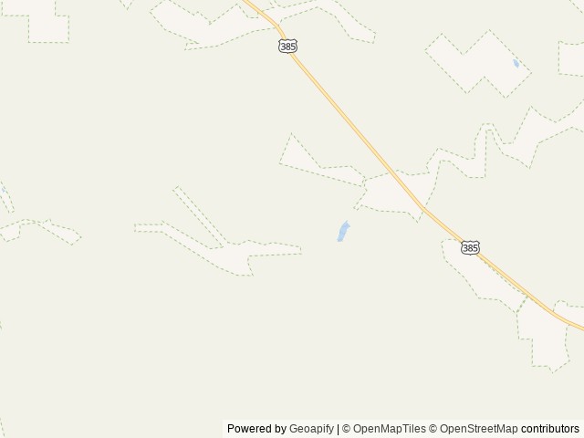 Map of Roubaix Lake location at Hill City, SD, United States
