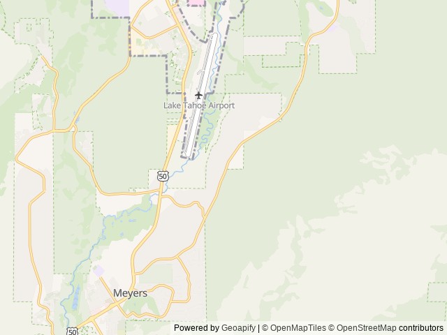 Map for Tahoe Teardrop near South Lake Tahoe, CA
