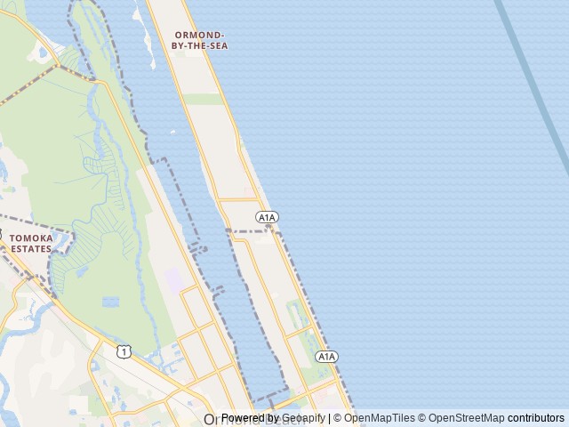 Map of Coral Sands RV Resort location at Ormond Beach, FL, United States