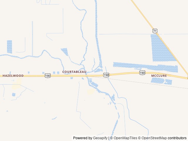 Map for 29 ft Sabre silhouette fifth wheel near Port Barre, LA