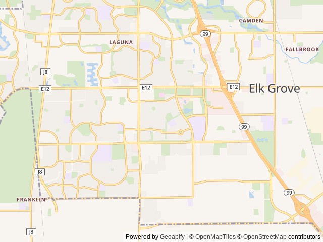 Map for 2019 Thor Motor Coach Four Winds 26B near Elk Grove, CA