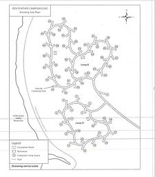 Red Feather Campground map
