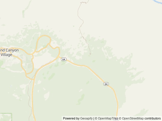 Map of Grand Canyon / Williams KOA location at Tuba City, AZ, United States