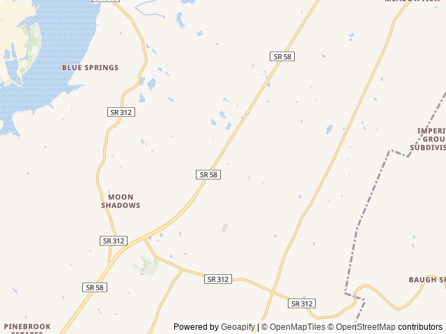 Map for Rushing to the Campground near Antioch, TN
