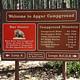A sign at the entrance to the APGAR GROUP SITES