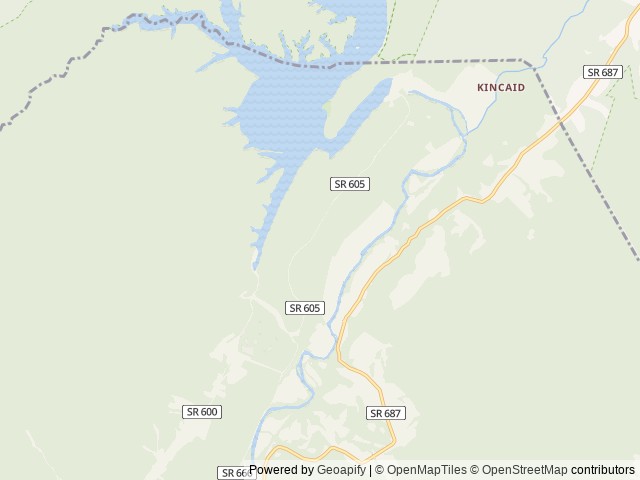 Map of Morris Hill Campground location at Covington, VA, United States