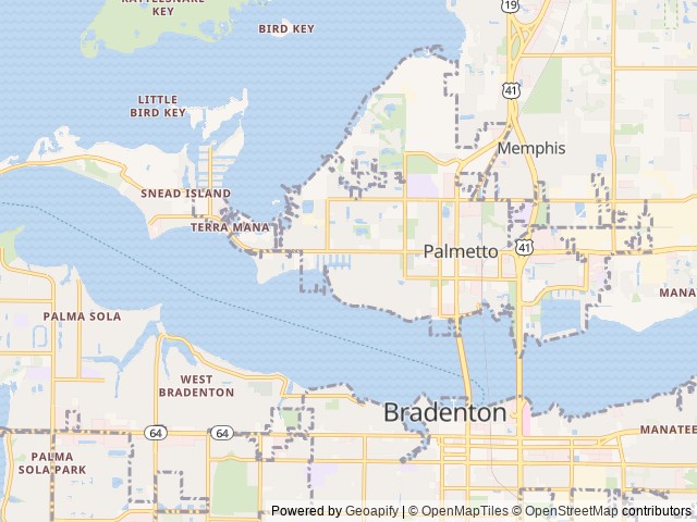 Map for Comfort All Around near Palmetto, FL