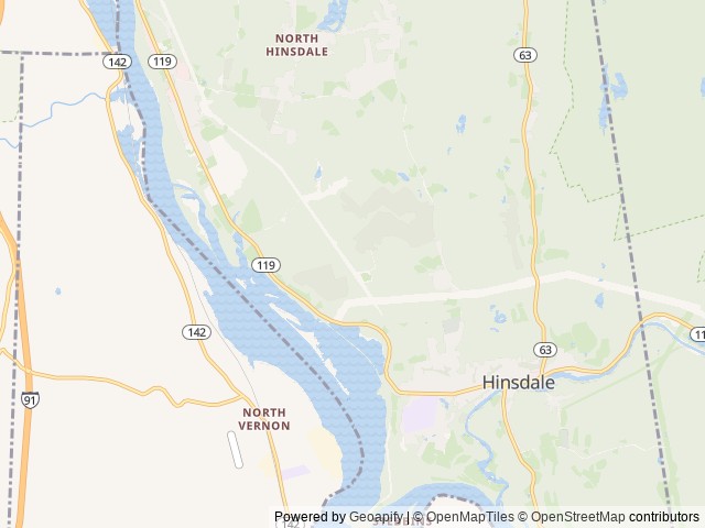 Map of Hinsdale RV Park & Campground location at Hinsdale, NH, United States