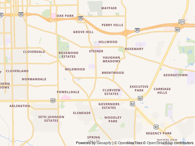 Map for 2018 Forest River Palomino Palomini near Montgomery, AL