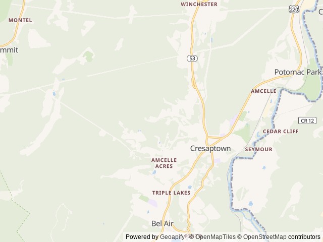 Map for 2019 Keystone RV Passport 240BH SL Series near Cresaptown, MD