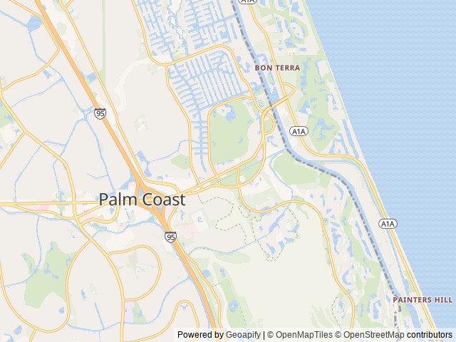 Map for 2018 Thor Motor Coach Chateau 28Z near Palm Coast, FL