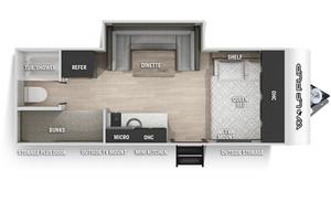 2022 Wolf Pup Trailer. Sleeps 6!