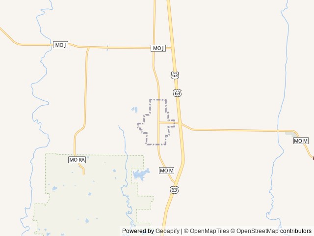 Map of Atlanta RV Park location at Atlanta, MO, United States