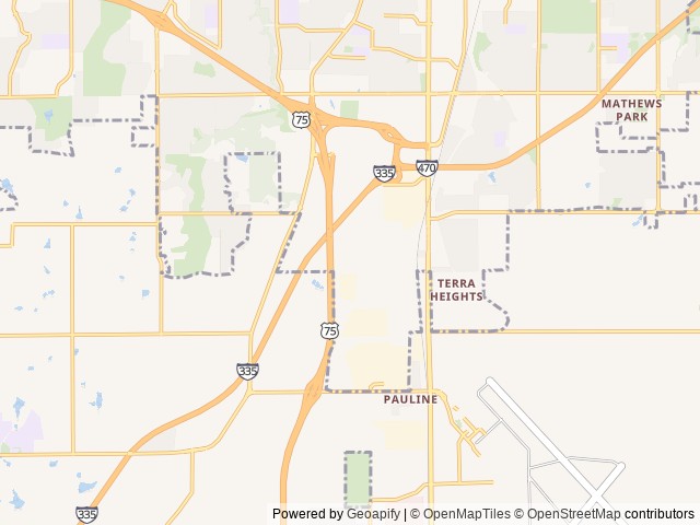 Map of Topeka / Capital City KOA Journey location at Topeka, KS, United States