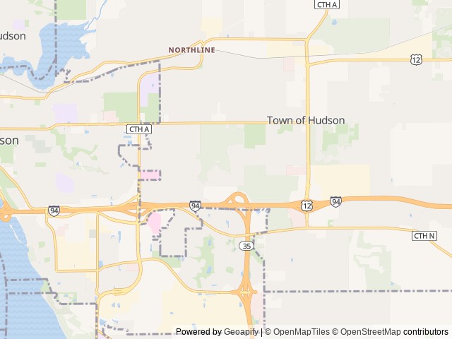 Map for 2021 Jayco Redhawk 31F near Hudson, MN