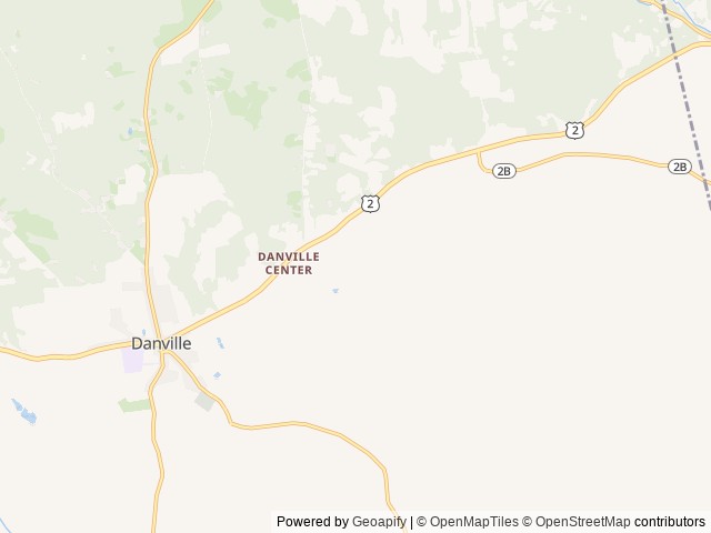 Map of Sugar Ridge RV Village-Campground location at Danville, VT, United States