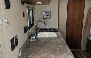 Tow-Friendly, Lightweight trailer with bunks!