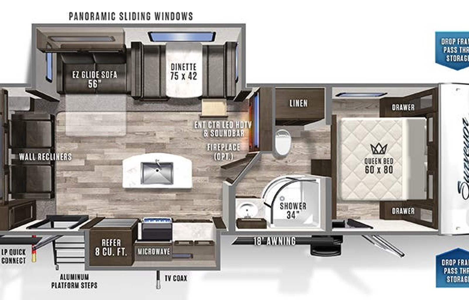 2020 Forest River RV Surveyor Luxury 265LDS
