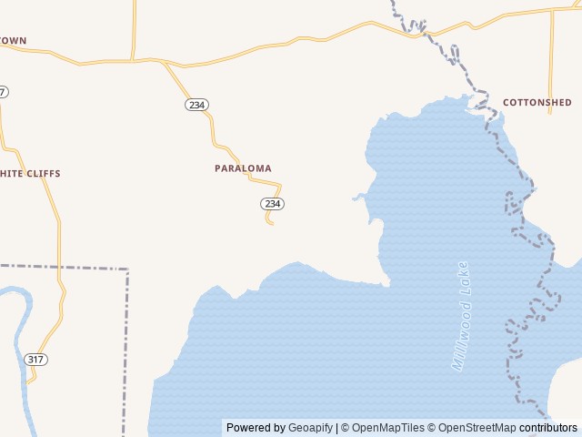 Map of Paraloma Park location at Lockesburg, AR, United States
