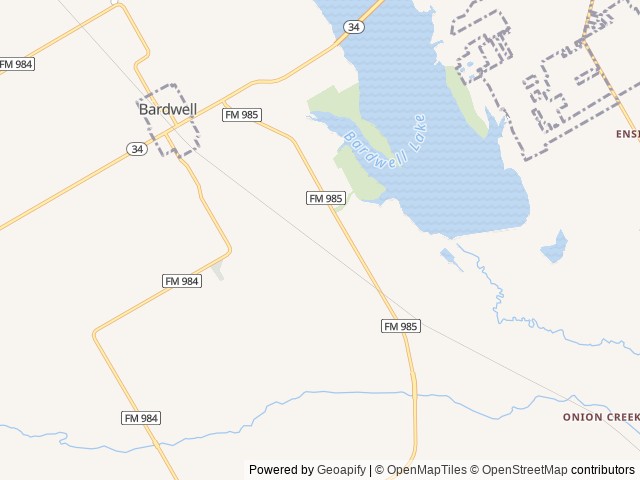 Map of Mott location at Ennis, TX, United States