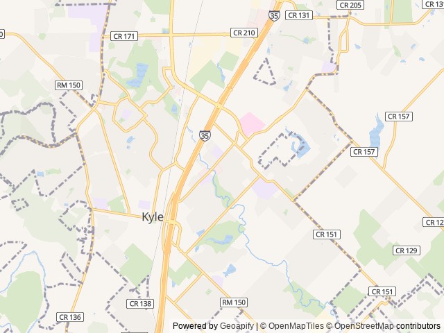Map for 21' Bunkhouse - Pet Friendly - Delivery Available near Kyle, TX