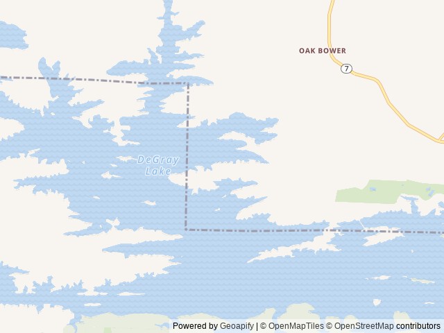 Map of Caddo Drive location at Arkadelphia, AR, United States